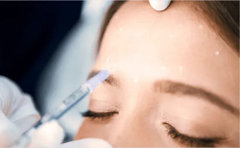 Botox being injected at Bel Viso Medical Spa