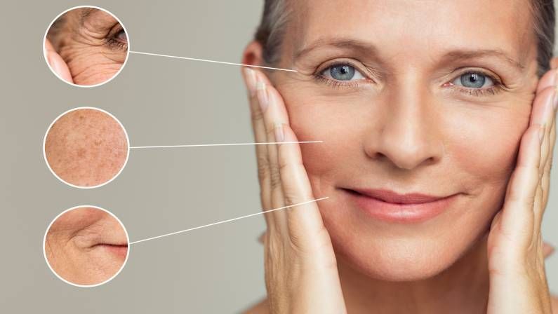 Differences in face after laser, filler and facials