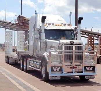 Truck on a bridge — Freight Services in Humpty Doo, NT