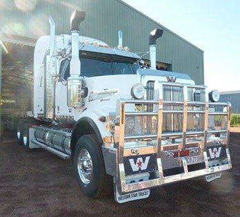 Truck in warehouse — Freight Services in Humpty Doo, NT