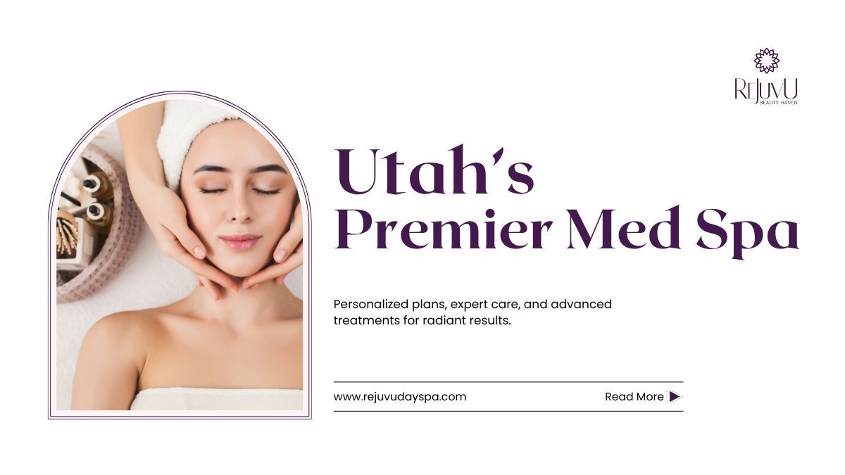 Young woman receiving a relaxing facial massage at ReJuvU Day Spa, Utah’s premier med spa