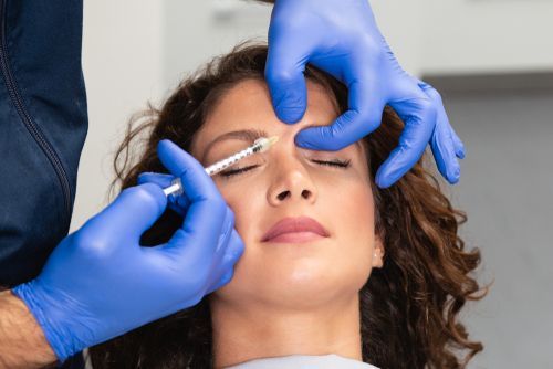 Botox injections in Glabella