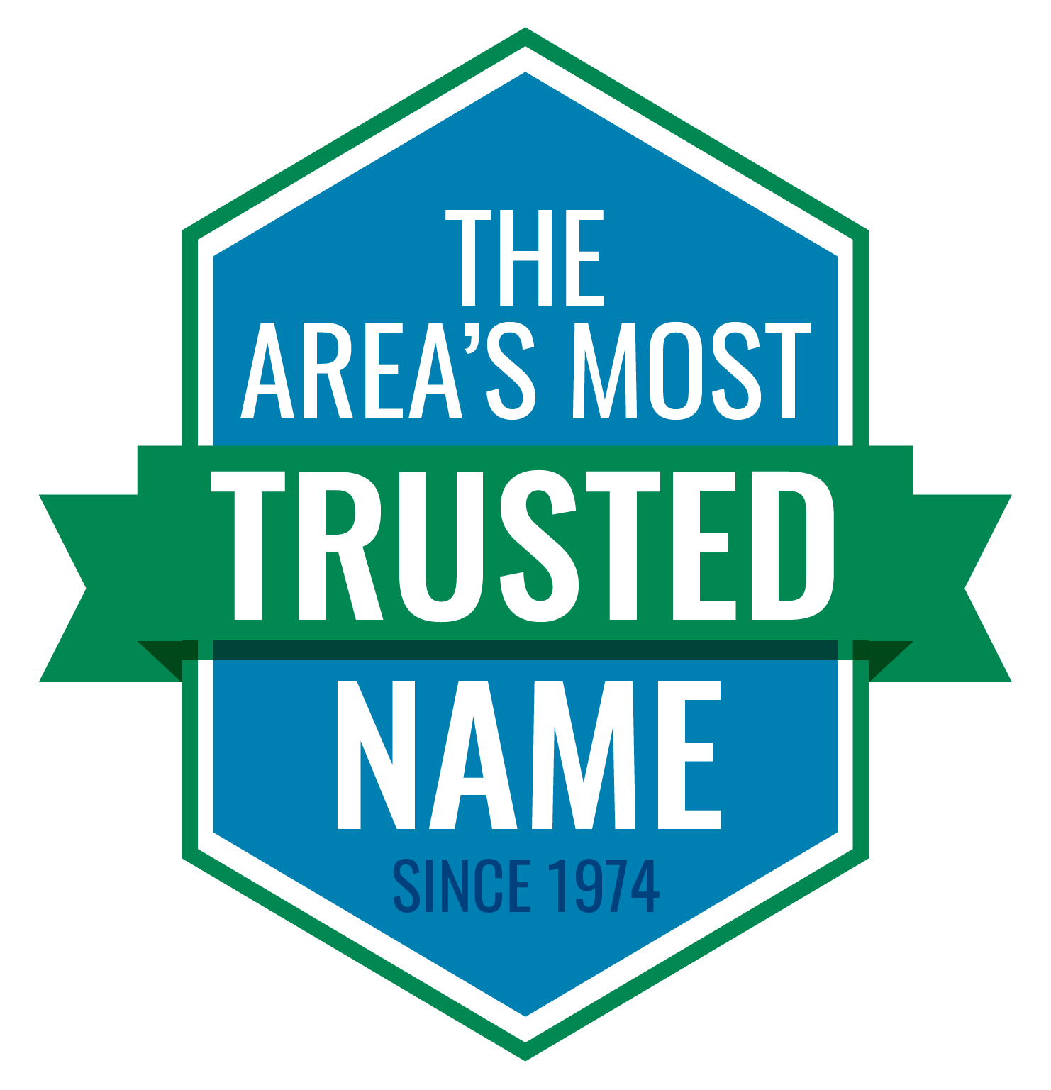 Blue and green logo: 