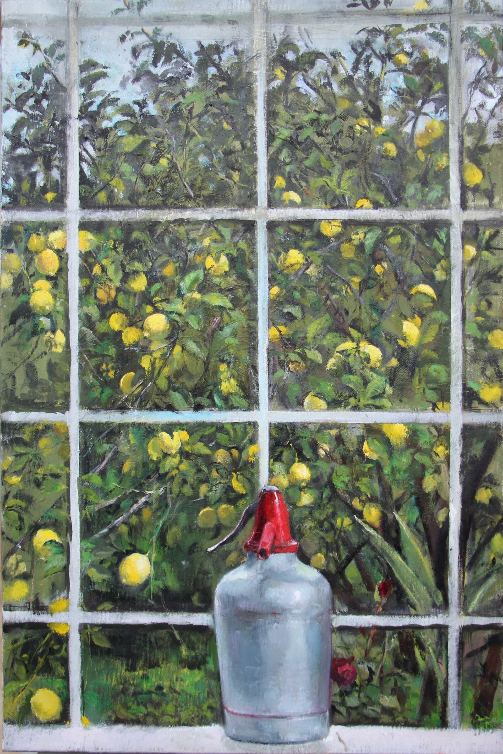 Original oil painting, oil colors, impressionism, contemporary still life, Tamar Dan, lemons still life, vintage still life ציור שמן מקורי, צבעי שמן,אימפרסיוניזם, טבע דומם עכשווי, תמר דן, טבע דומם לימונים, טבע דומם וינטייג'