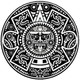 Aztec Sun Stone, a circular carving with a central face surrounded by glyphs and intricate patterns.