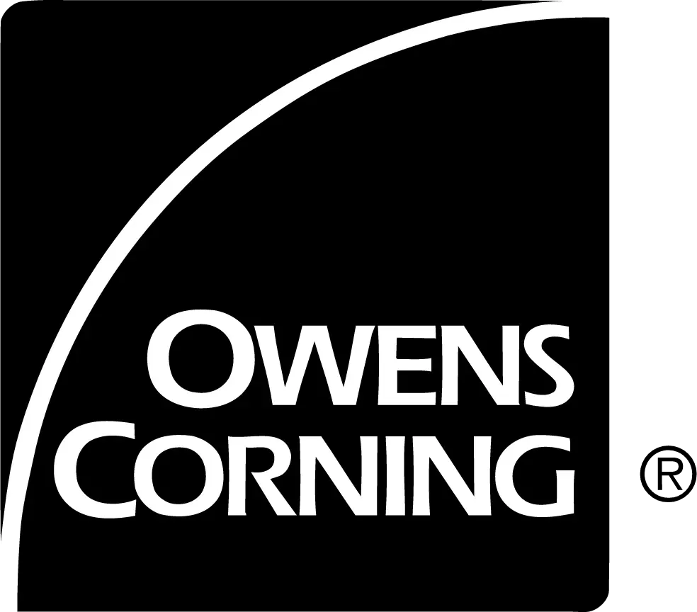 Owens Corning logo: white text