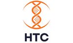 The logo for htc is a dna spiral in a circle.