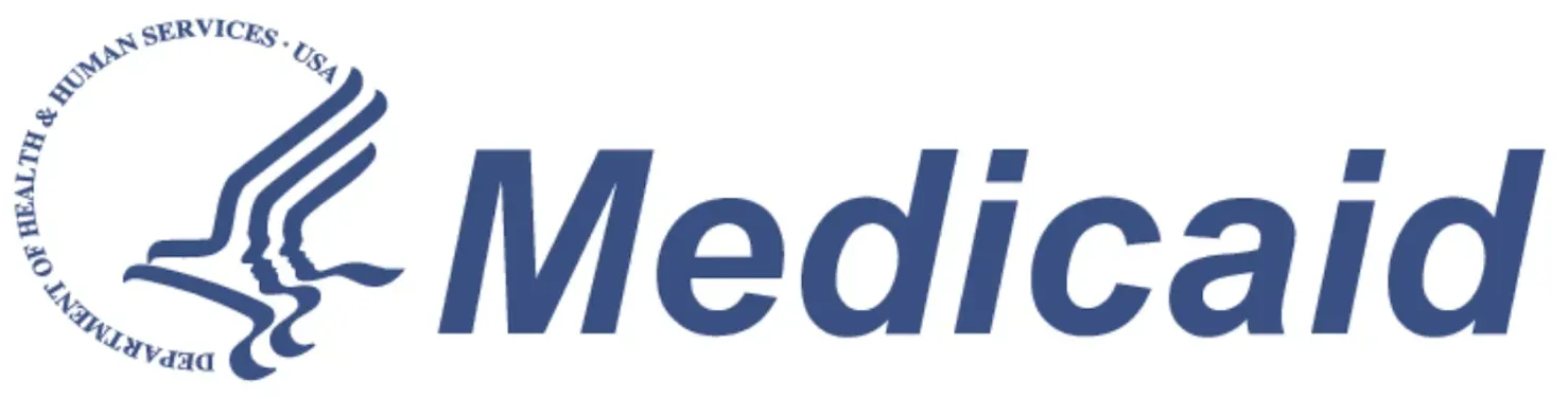 Medicaid logo with the Department of Health & Human Services symbol.