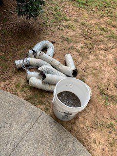 dryer vent broken pieves