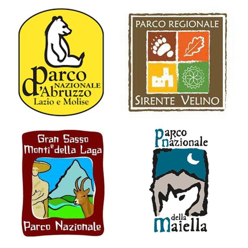 Logos for park authorities and nature reserves (Enti Parco and Riserve Naturali)