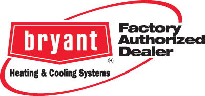 The bryant factory authorized dealer logo for heating and cooling systems.