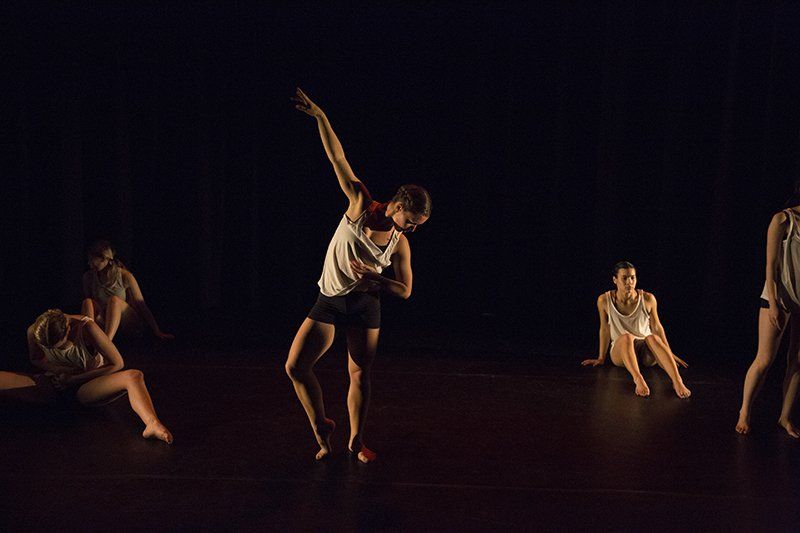 Female dancer at contemporary dance performance in Oxford