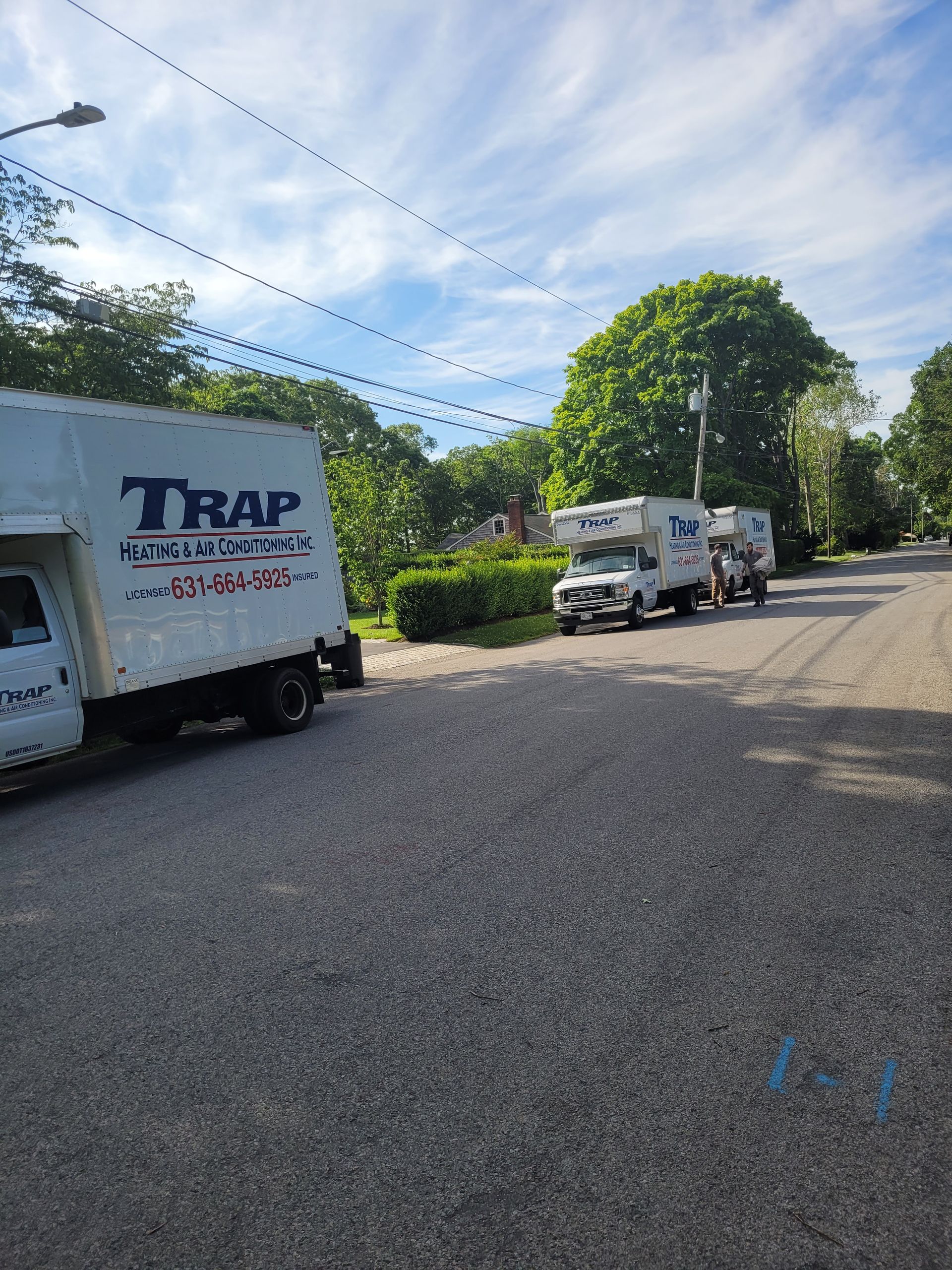 three service trucks