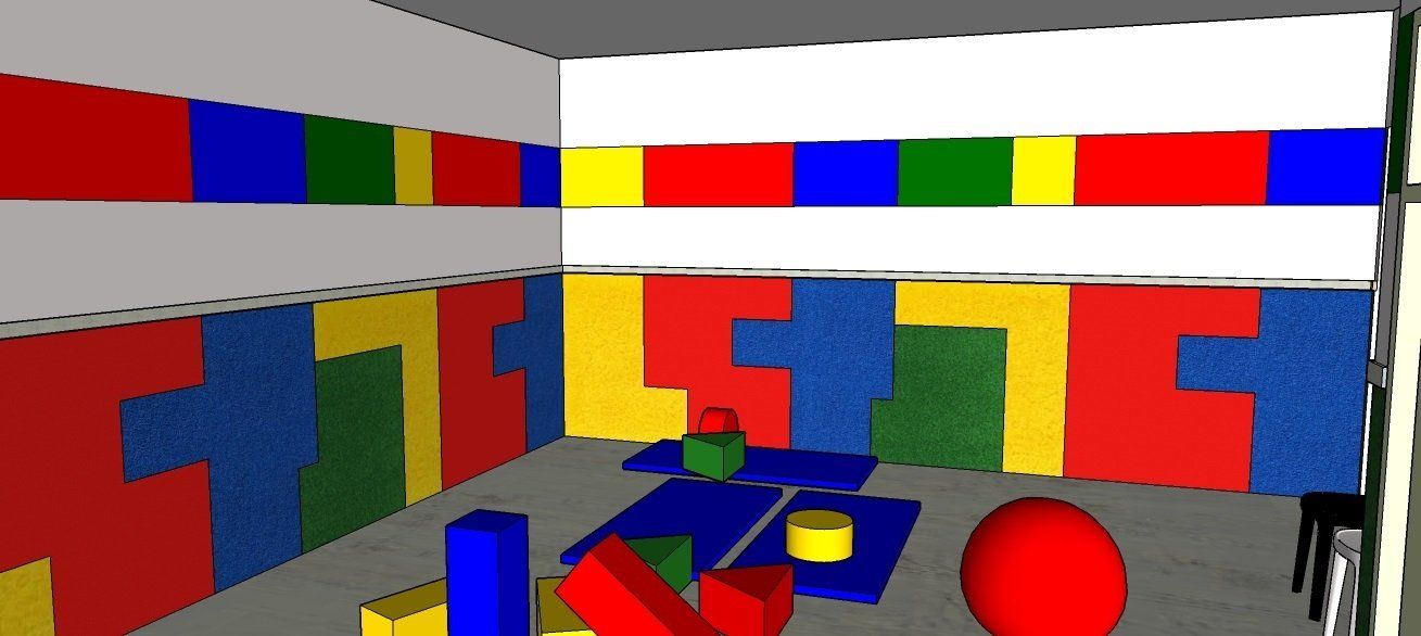 עיצוב ג'ימבורי - עיצוב גן ילדים - הדמיה