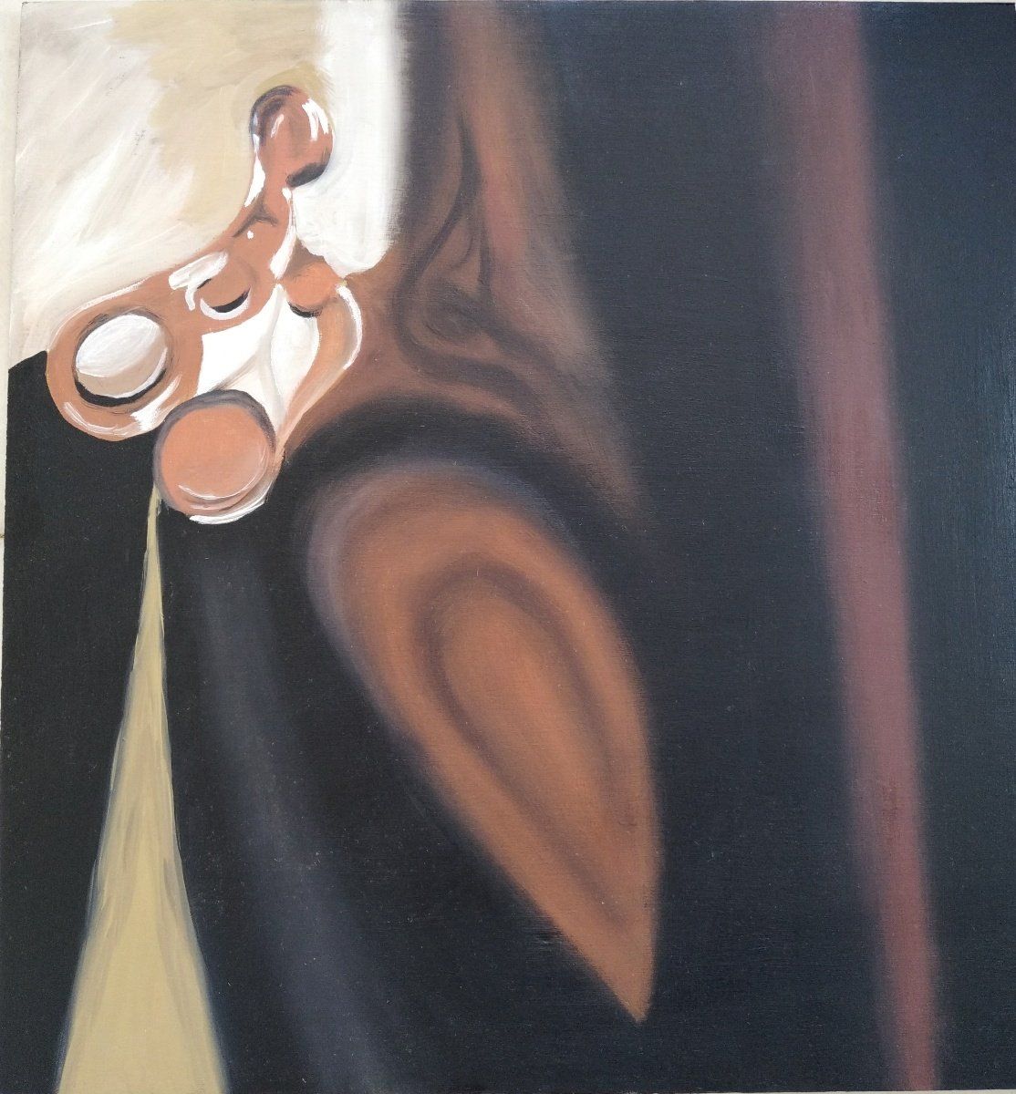 ללא כותרת - ציור שמן על עץ