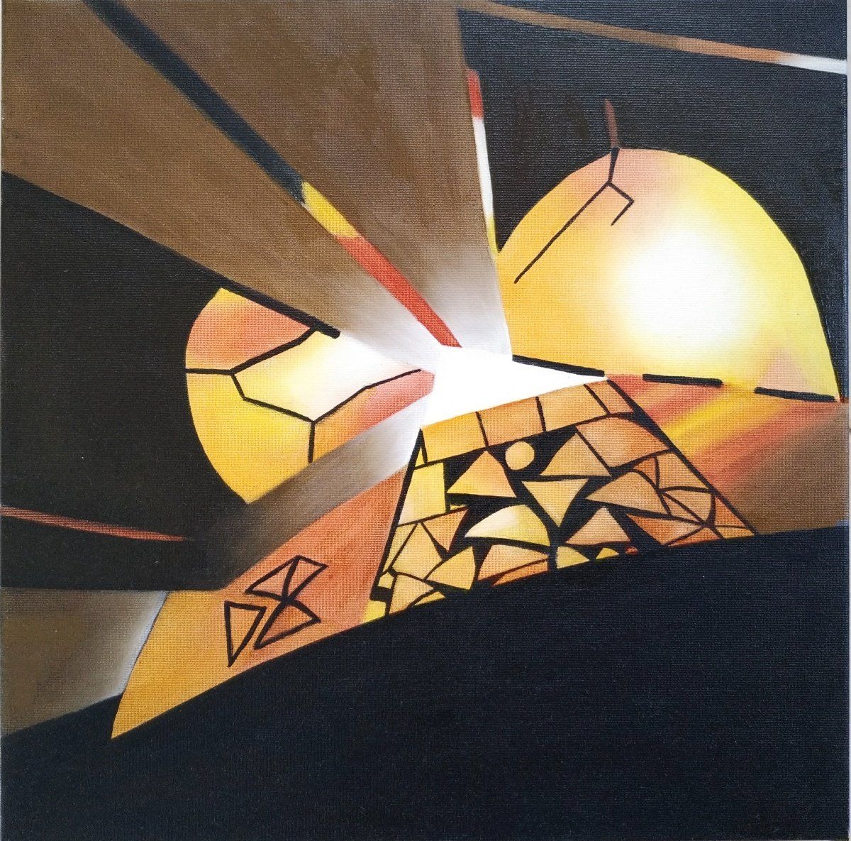 האור שבפנים - ציור שמן על בד