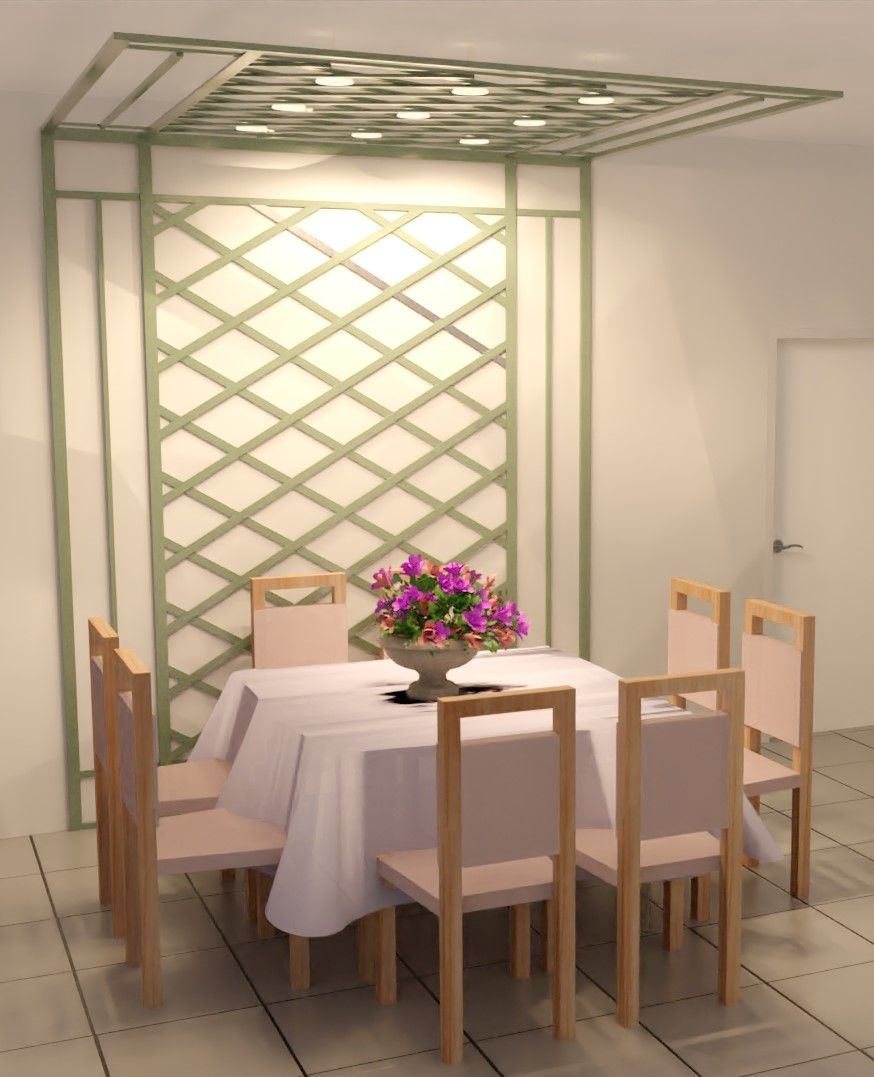 עיצוב פינת אוכל - הדמיה