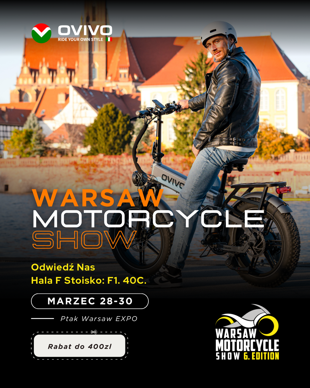 A man is riding an electric motorcycle on a city street.