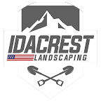 The logo for Idacrest Landscaping in Nampa, ID