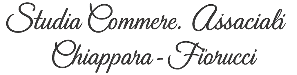Text: Studia Commere. Assiaciali Chiappara - Fiorucci