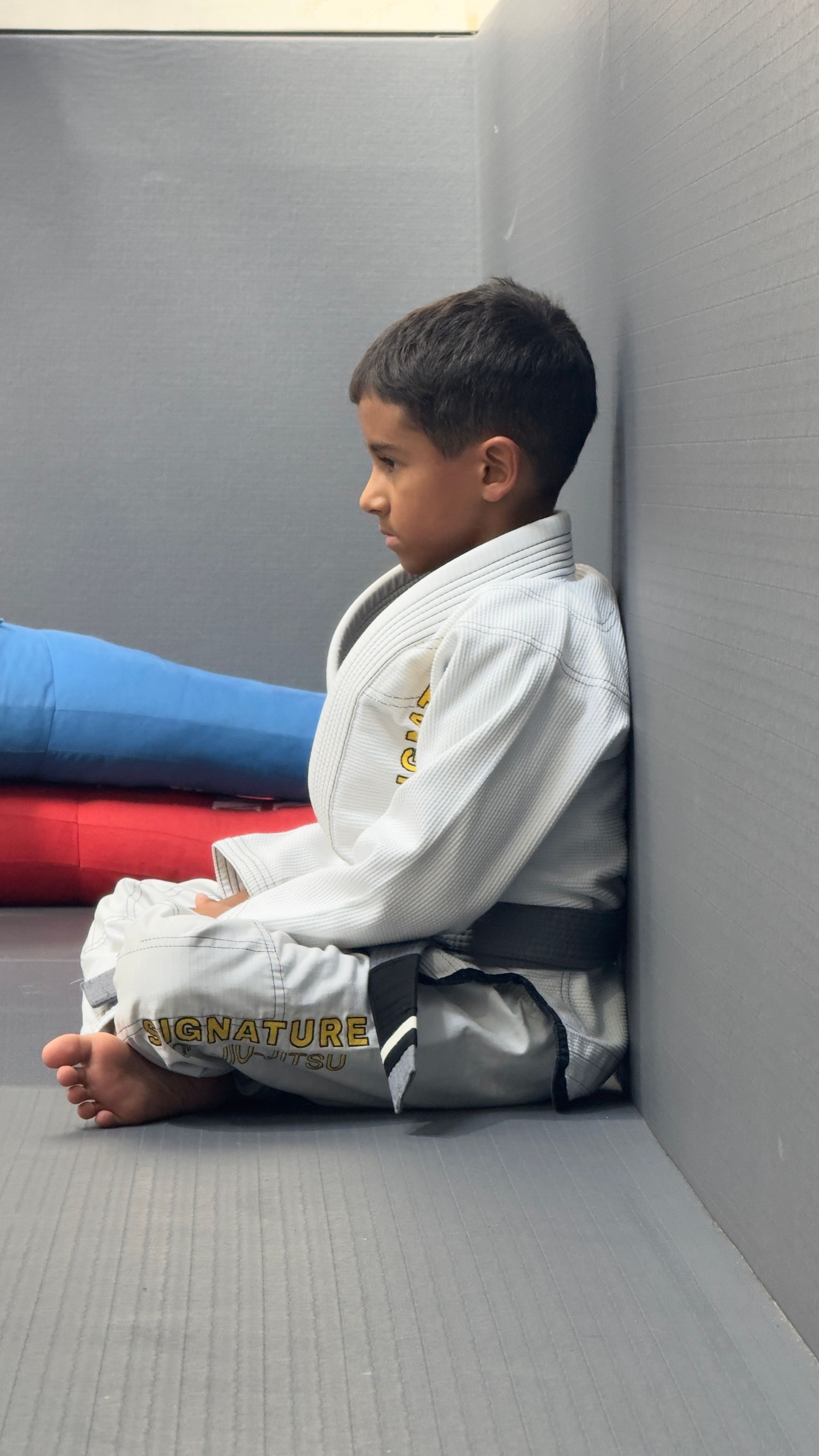 Kids practice Youth Jiu-Jitsu drills at Signature of Jiu-Jitsu in Belmont, CA.