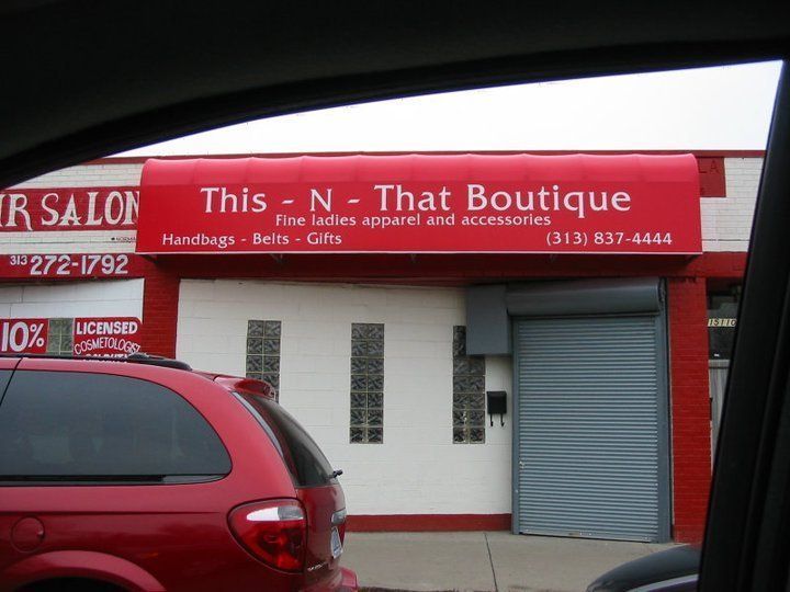 This - N - That Boutique Awning — Roseville, MI — J.C. Goss Company