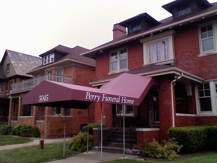 Perry Funeral Home Awning — Roseville, MI — J.C. Goss Company