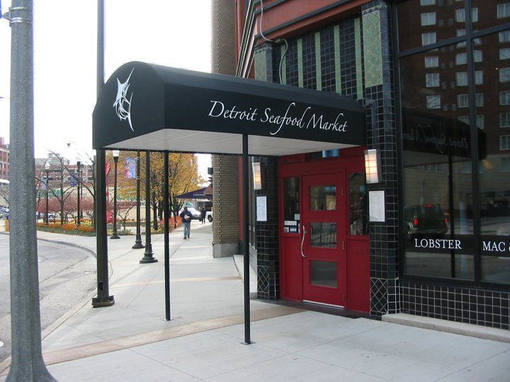 Detroit Seafood Marker Entrance Awning — Roseville, MI — J.C. Goss Company