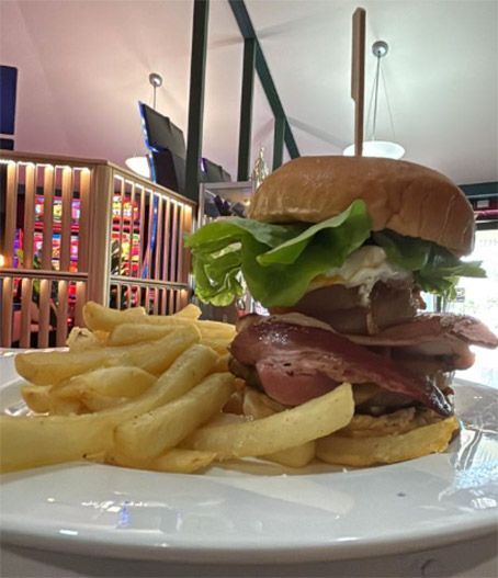 Burger and Chips from Bistro