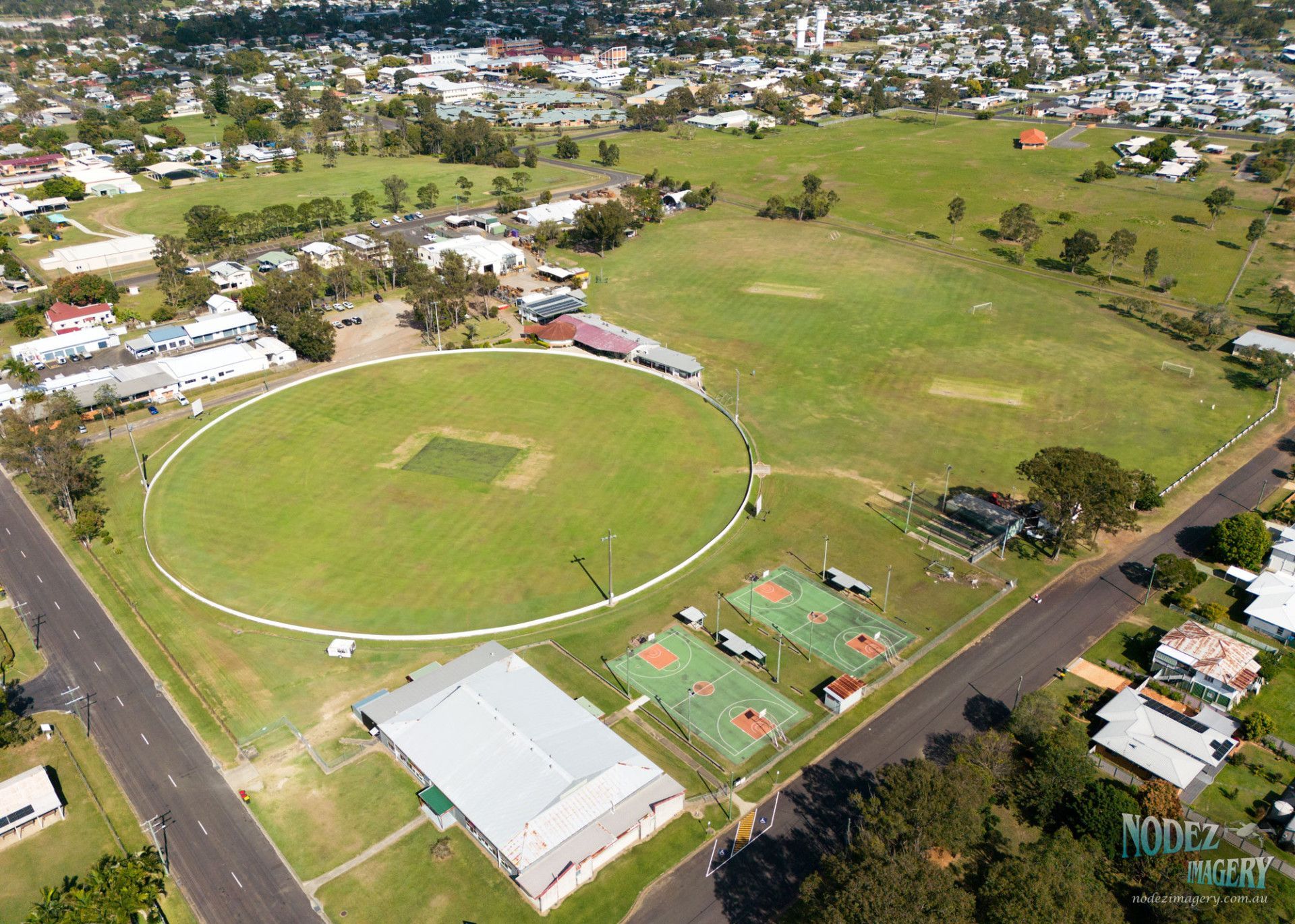 Riel View Of A Cricket Oval — Maryborough Cricket Club In Maryborough, QLD