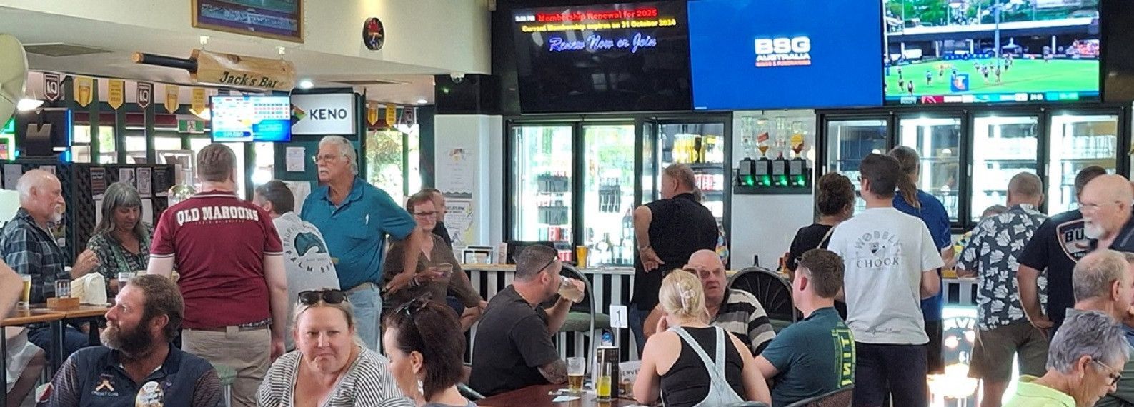 A Crowd Of People In A Bar — Maryborough Cricket Club In Maryborough, QLD