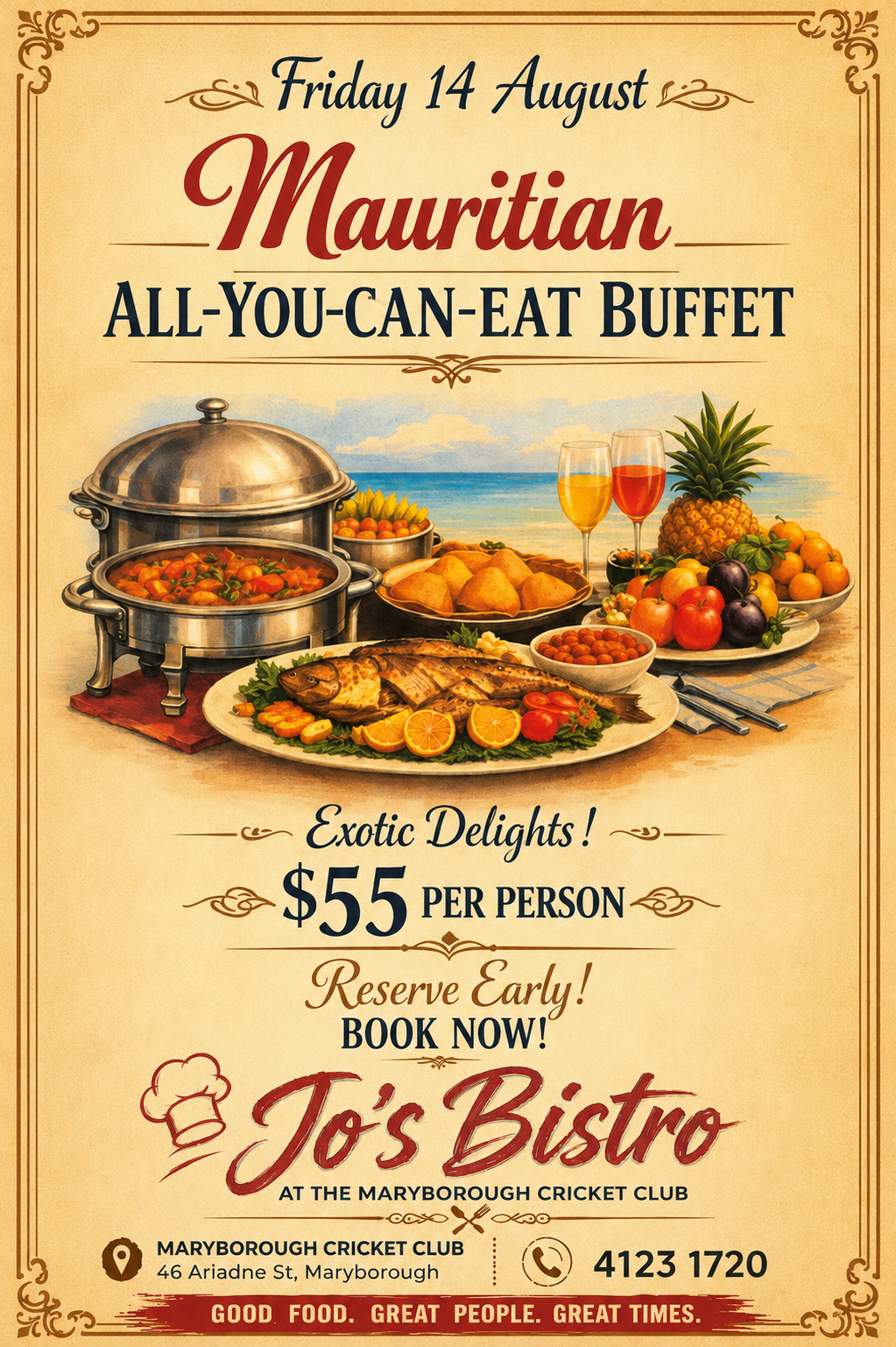 Mauritian buffet