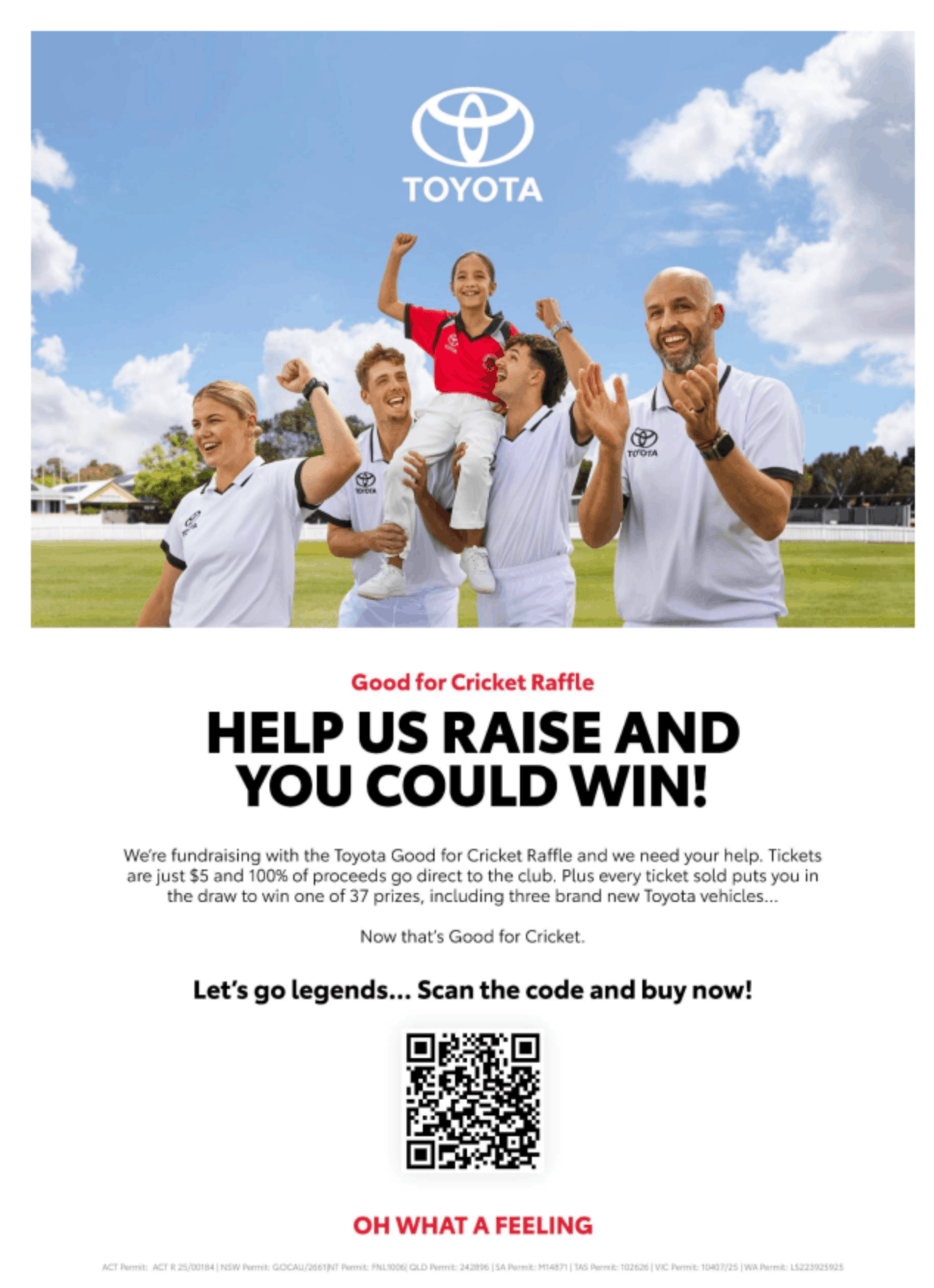 Toyota Cricket Raffle