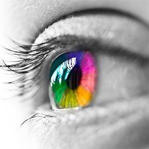 Eye Center — Eye With Rainbow-Colored Iris in Georgia, VT