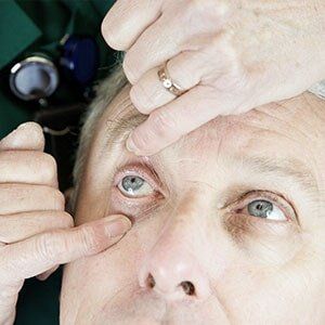 Optical Care — Man Getting An Eye Check-Up in Georgia, VT