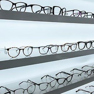 Eye Consultant — Eye Glasses On A Shelf in Georgia, VT