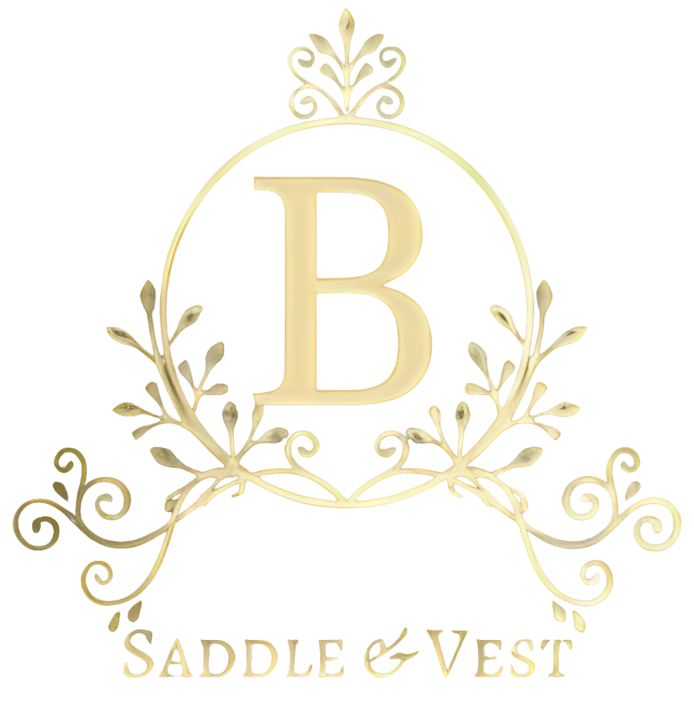 Gold logo with the letter 
