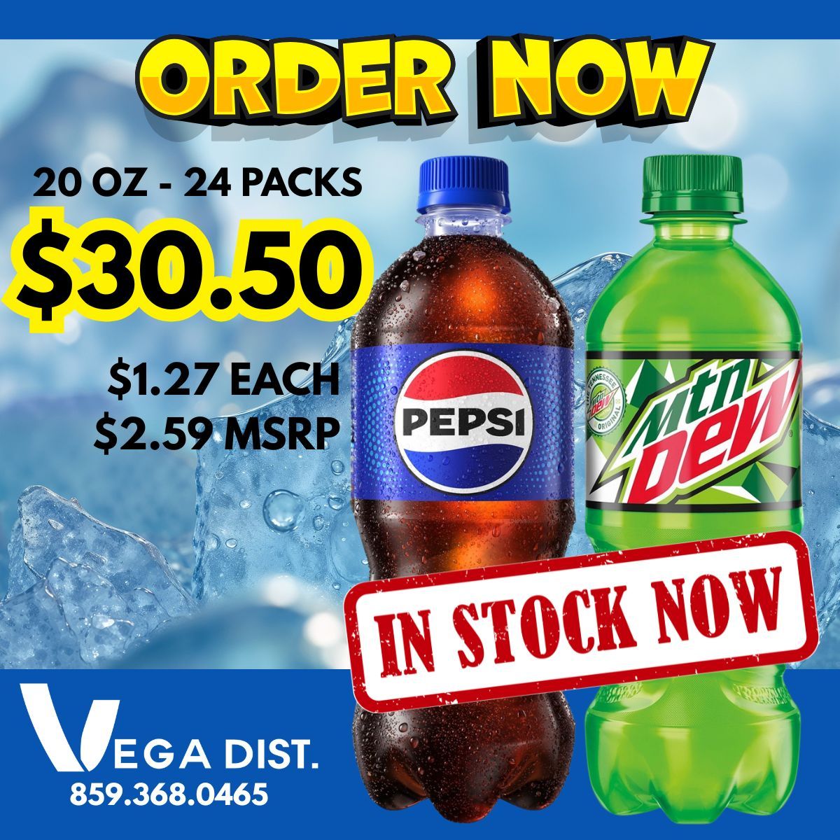 Pepsi and Coke for vending