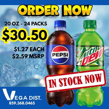 Pepsi and Coke for vending