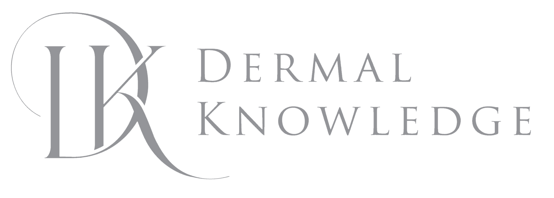 It is a logo for a company called dermal knowledge.