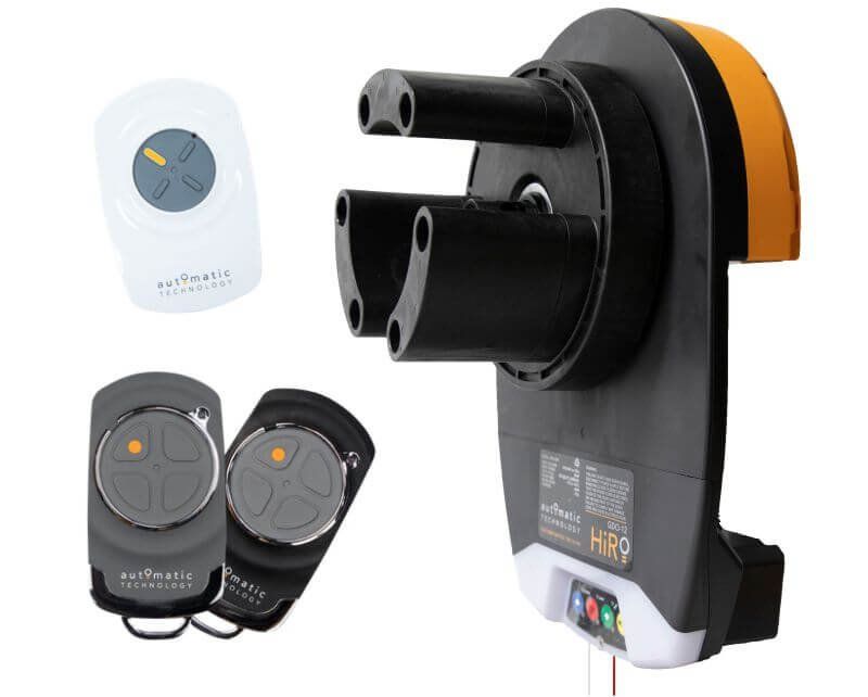 A picture of a remote control and a motor