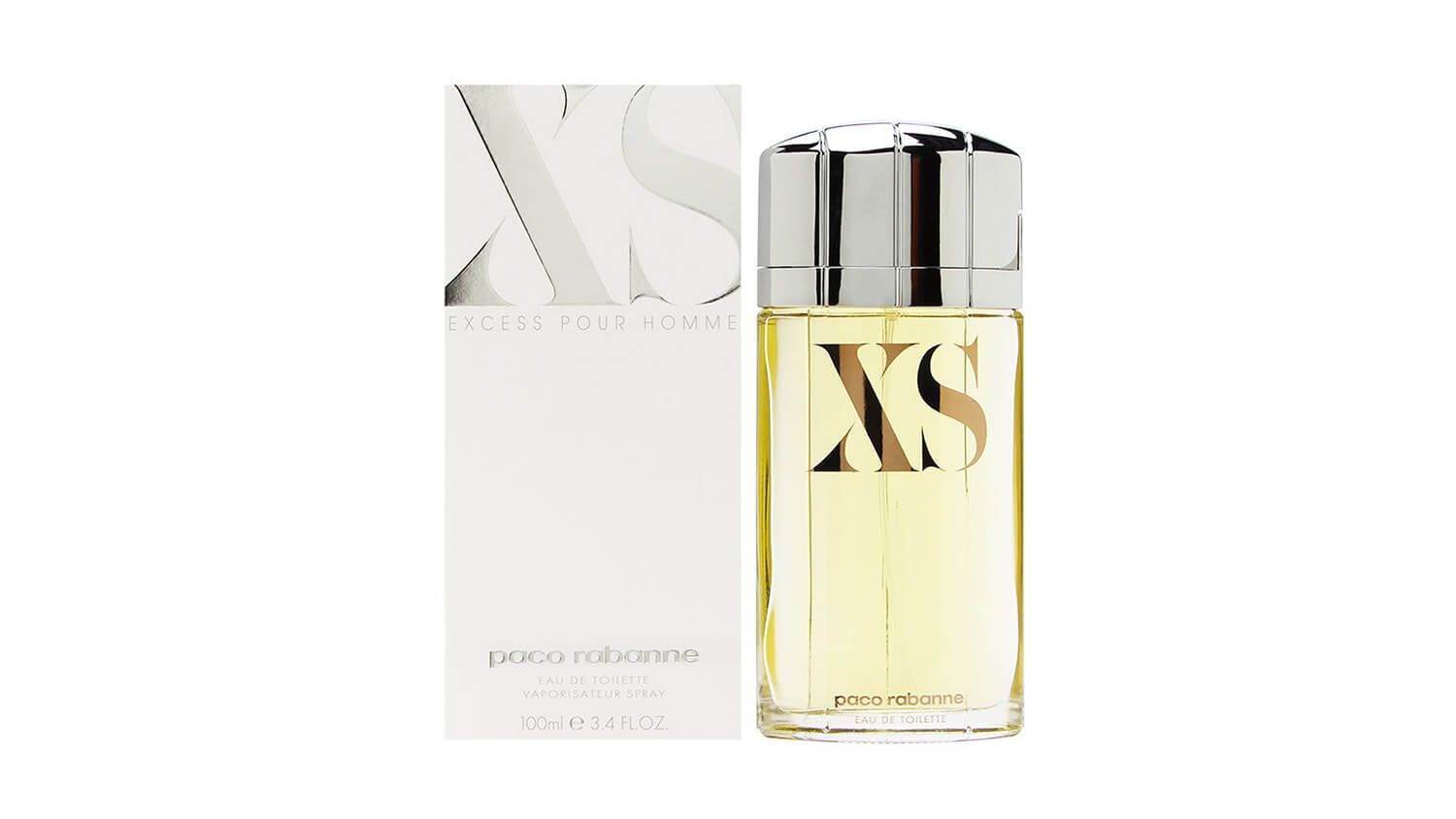 Narciso Rodriguez For Her perfume bottle and box on a white background