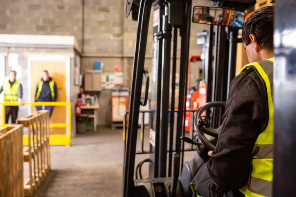 Forklift training  session