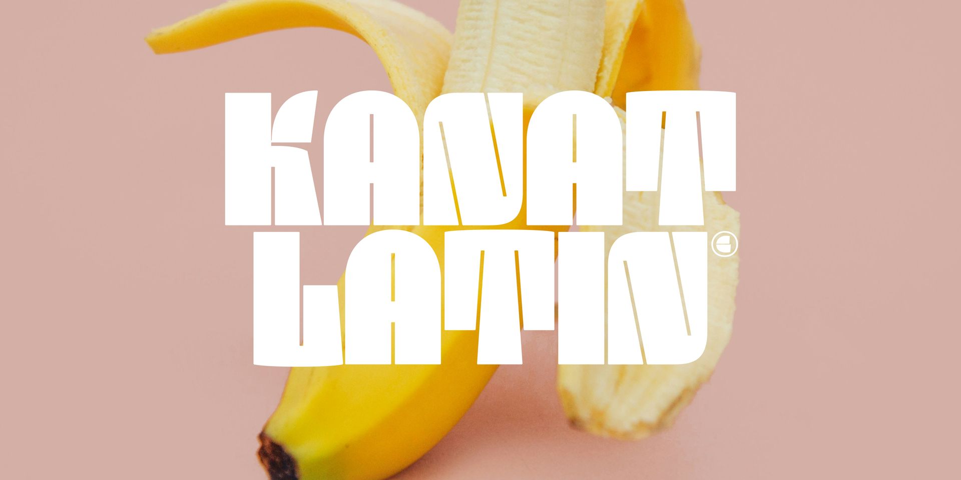 KANATA LATIN in bold white text over a pink background with a yellow flower