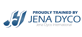 The logo for Jena Dyco International is proudly trained by Adelaide Professional Cleaning Services.