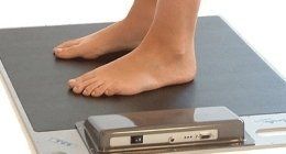 fase di analisi computerizzata di piedi paziente