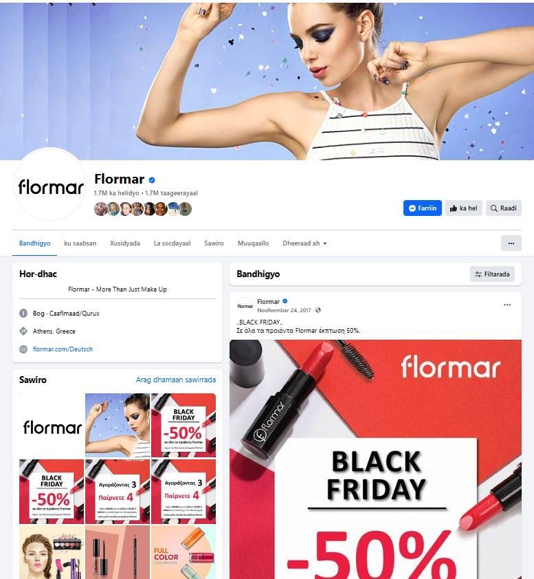 Flormar  Social Media management 