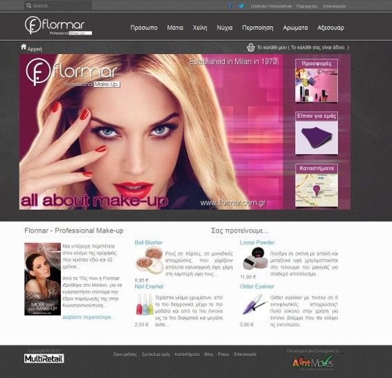 Flormar web site development 