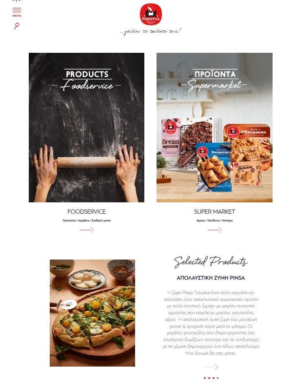 Rodoula web site development 