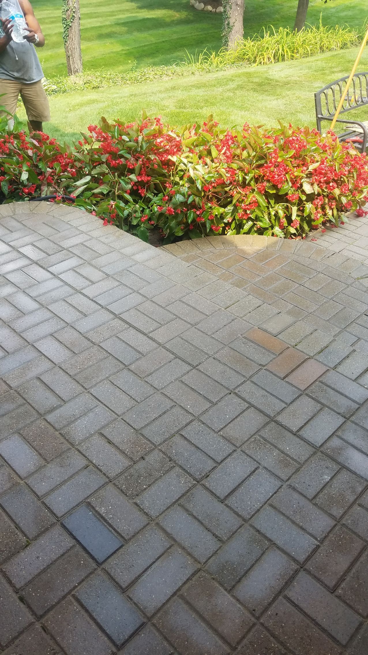 A paved walkway in Mount Pleasant, MI by Altrade Creations